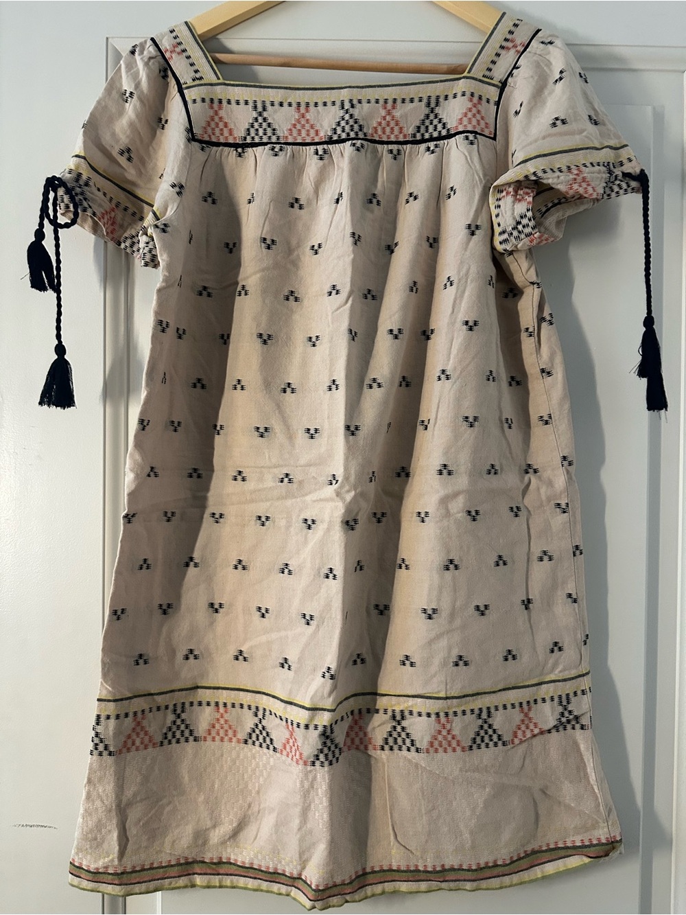 MADEWELL Embroidered Wander Dress in Brandy